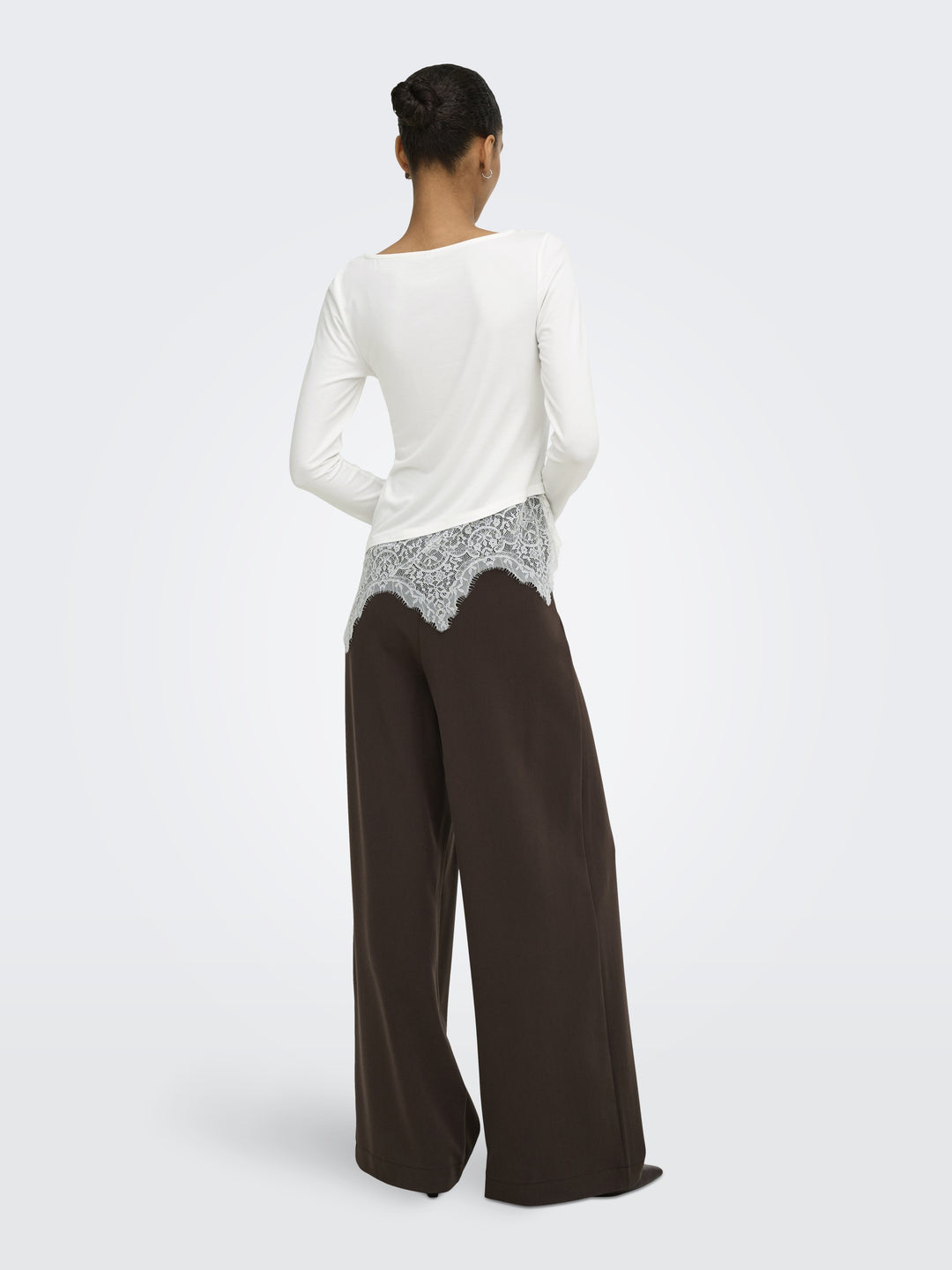 ONLLAILA LS LACE MIX TOP JRS, Cloud Dancer 177922 Bild 5