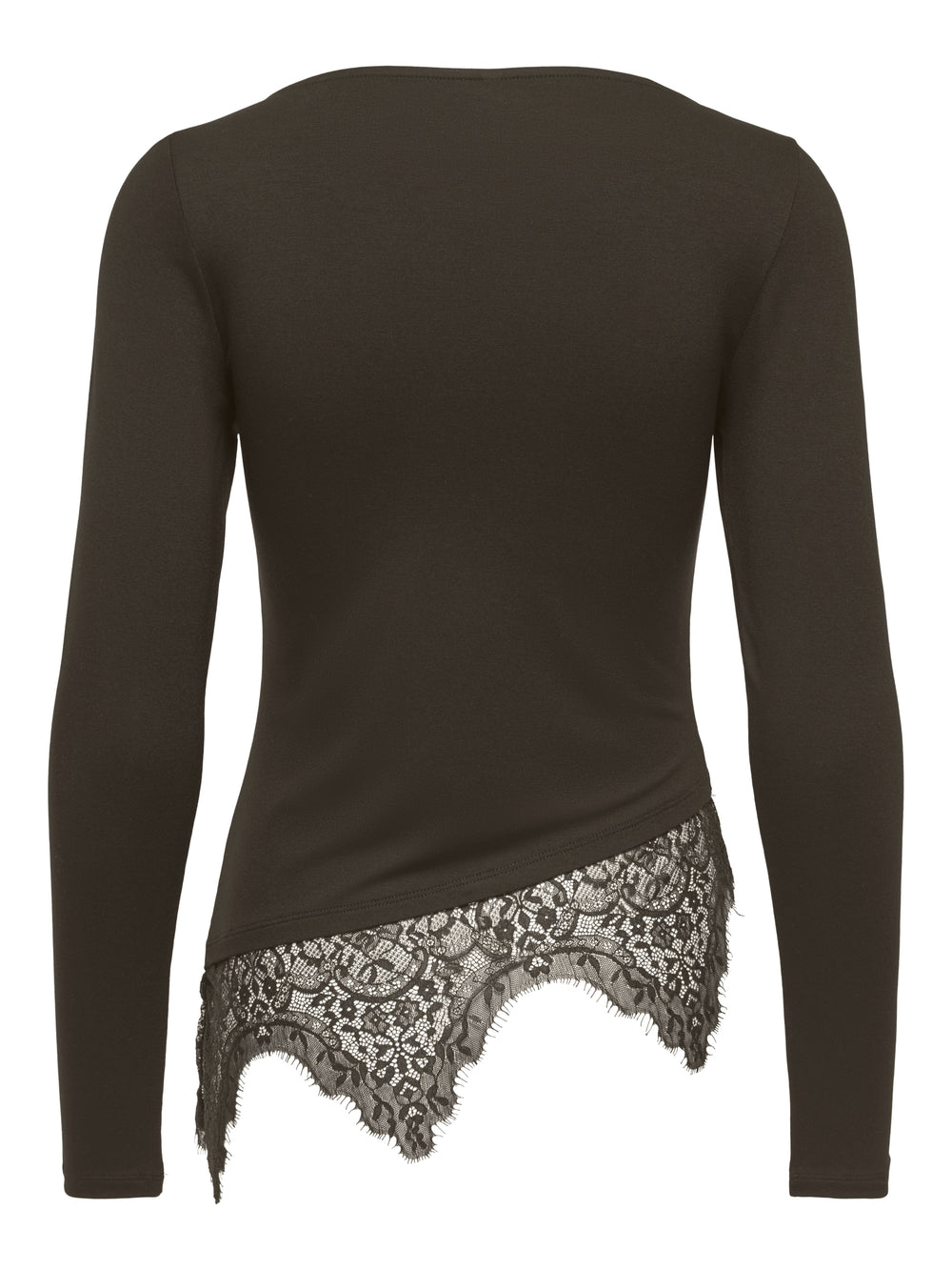 ONLLAILA LS LACE MIX TOP JRS, Coffee Bean 237375 Bild 2