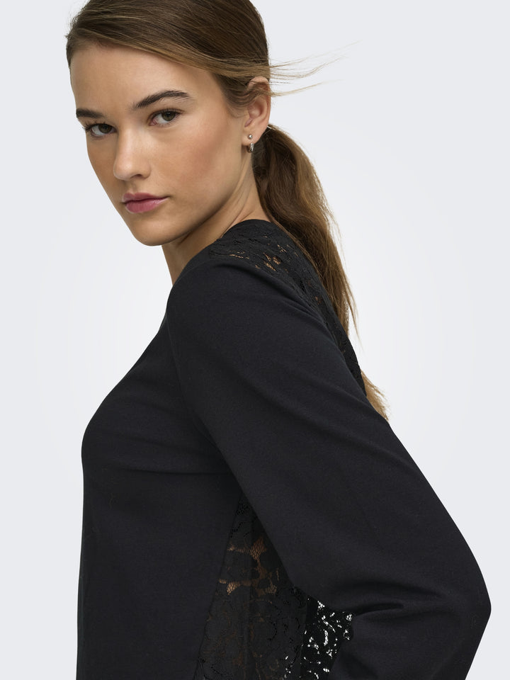 ONLLANIA L/S LACE TOP CS JRS, Black 177911 Bild 2