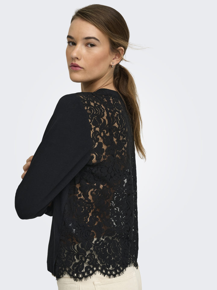 ONLLANIA L/S LACE TOP CS JRS, Black 177911 Bild 7