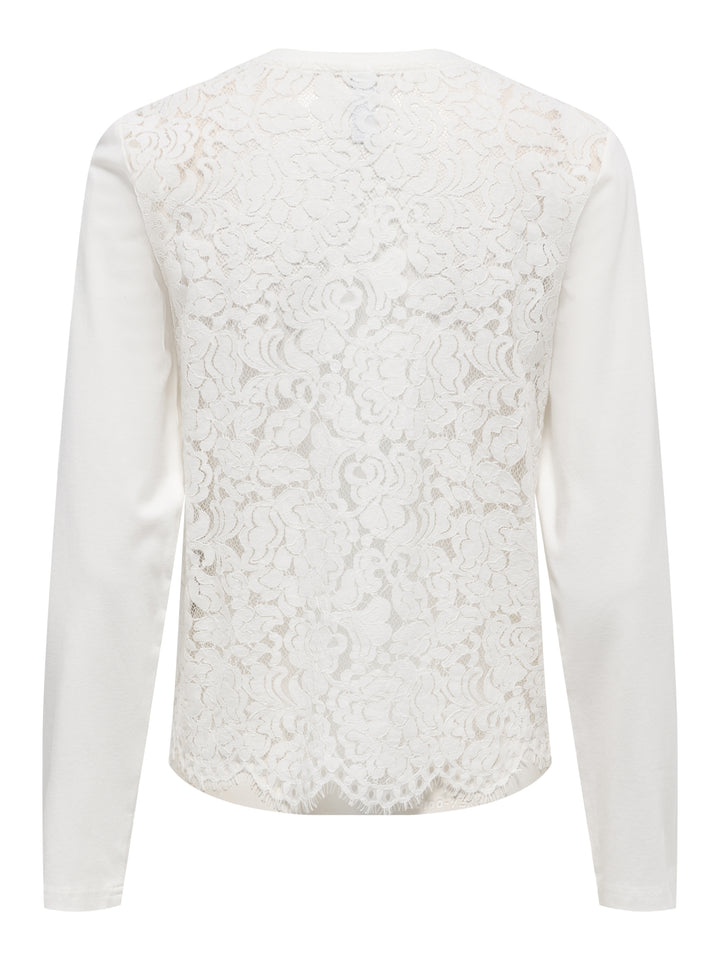 ONLLANIA L/S LACE TOP CS JRS, Cloud Dancer 177922 Bild 3