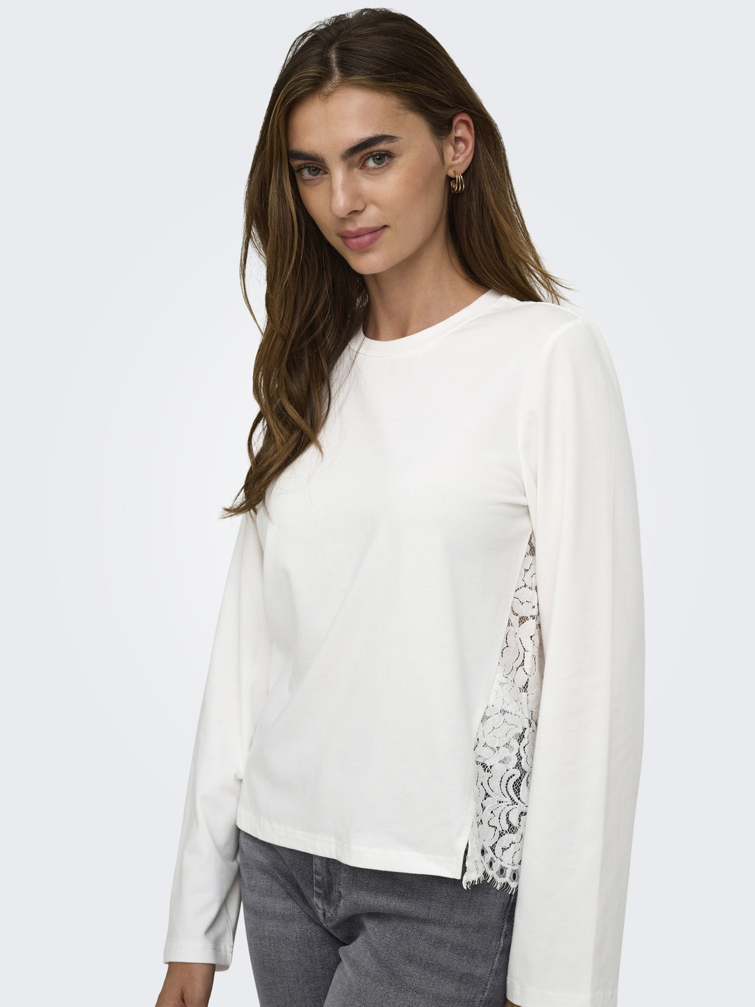 ONLLANIA L/S LACE TOP CS JRS, Cloud Dancer 177922 Bild 7