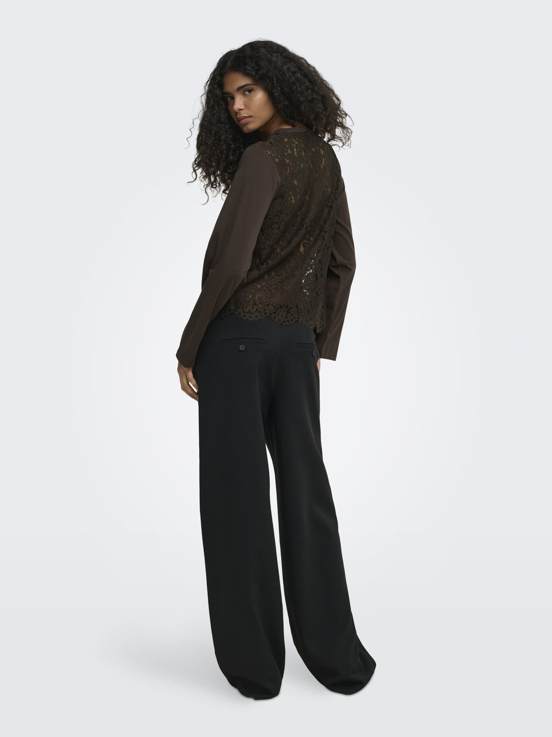ONLLANIA L/S LACE TOP CS JRS, Coffee Bean 237375 Bild 5