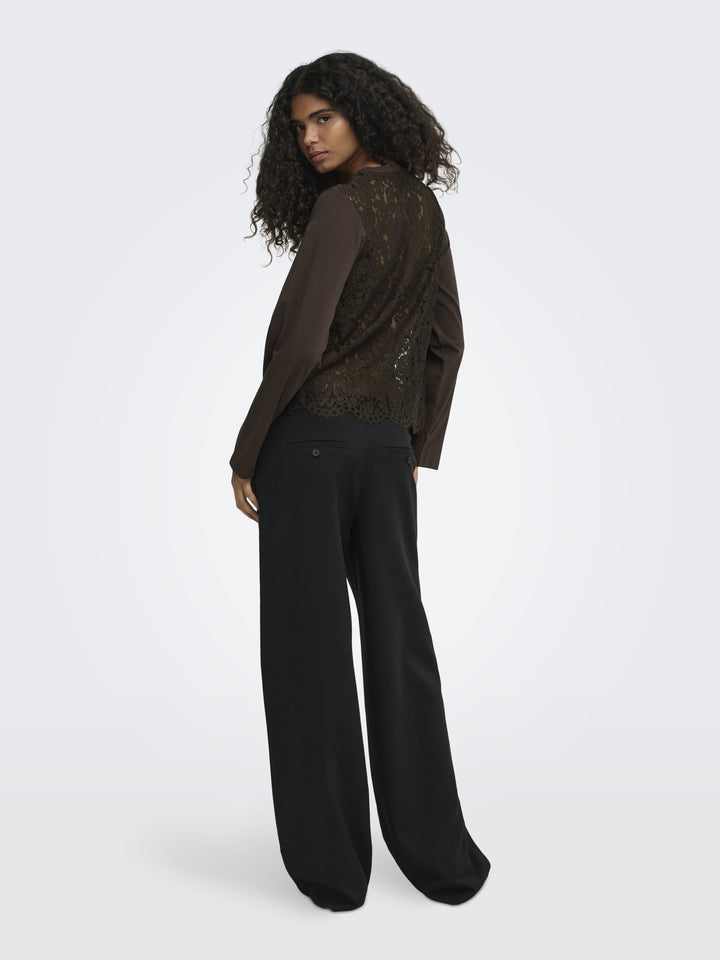 ONLLANIA L/S LACE TOP CS JRS, Coffee Bean 237375 Bild 5