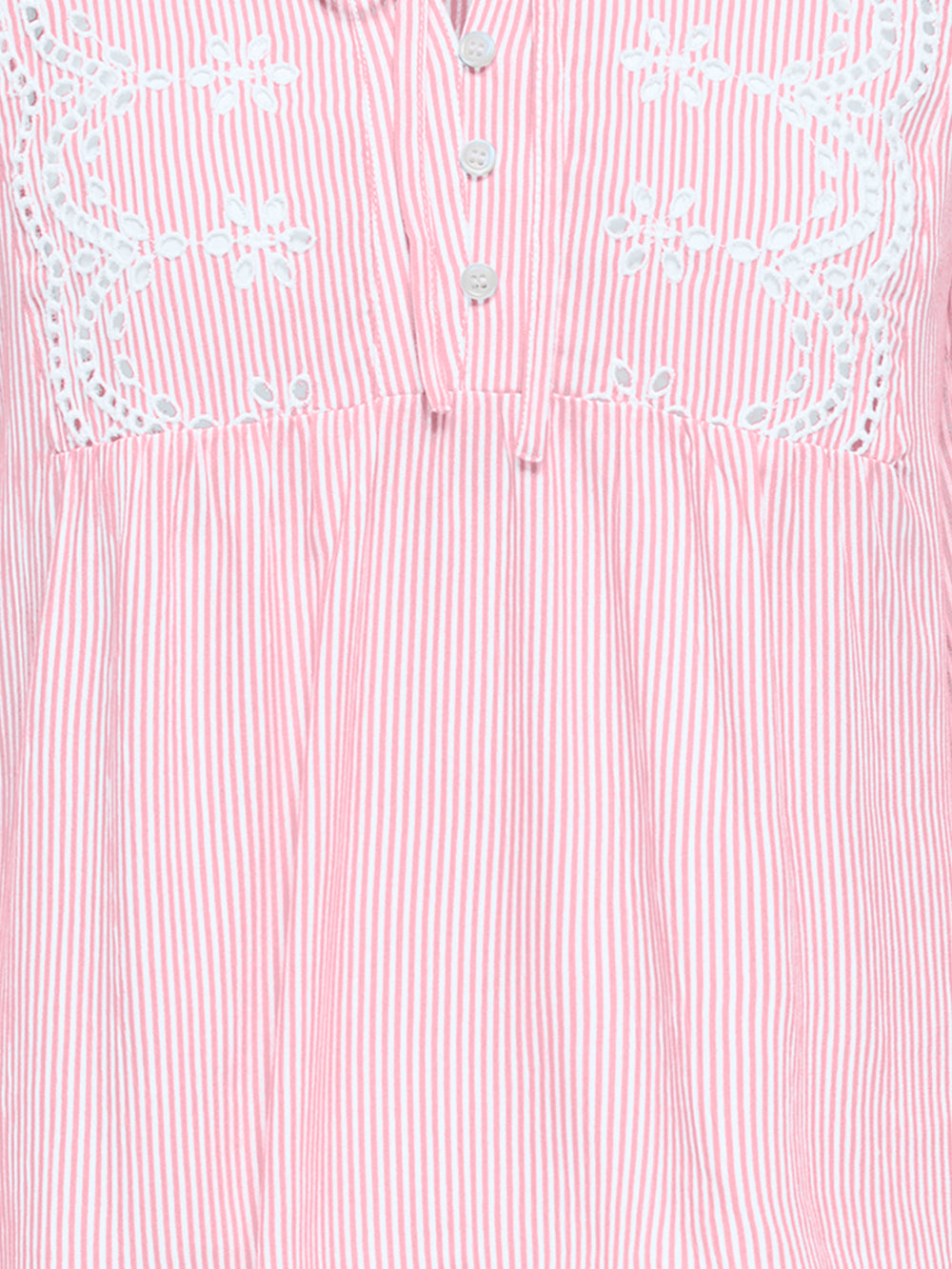 ONLLENNYO LS EMBROID V-NECK TOP NOO, Romance Rose/BRIGHT WHITE 305041001 Bild 2