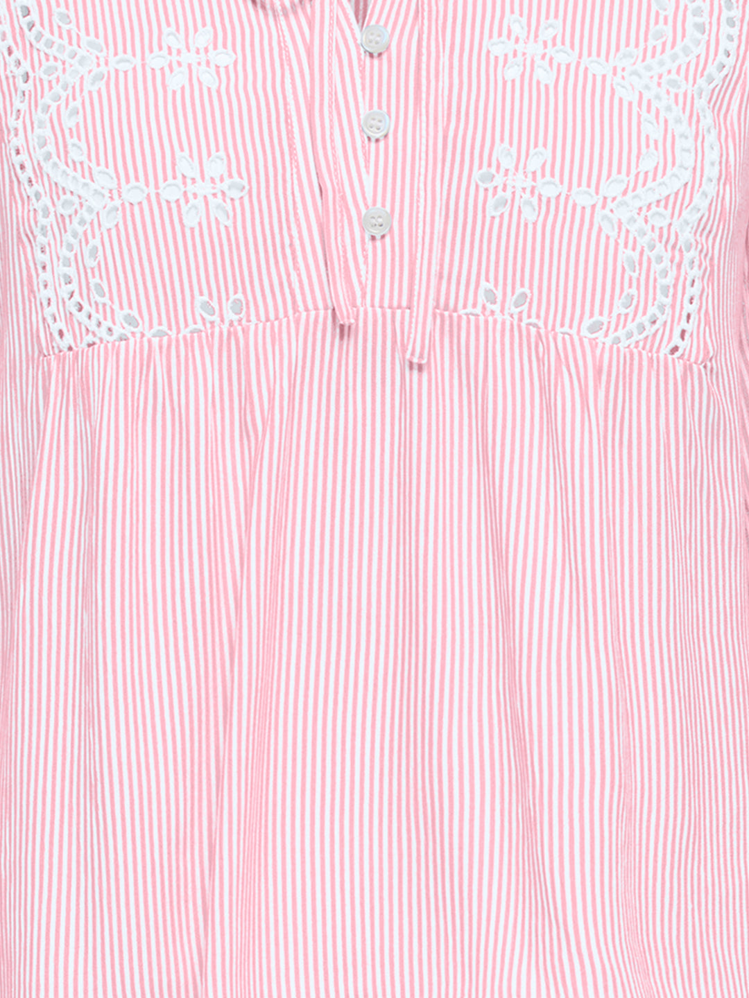 ONLLENNYO LS EMBROID V-NECK TOP NOO, Romance Rose/BRIGHT WHITE 305041001 Bild 2