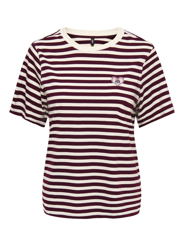 ONLLIVINA S/S O-NECK STRIPE TOP BOX, Fig/Cd + emb. grl pwr 177912011 Bild 1