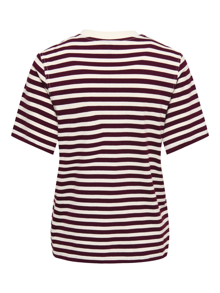 ONLLIVINA S/S O-NECK STRIPE TOP BOX, Fig/Cd + emb. grl pwr 177912011 Bild 2