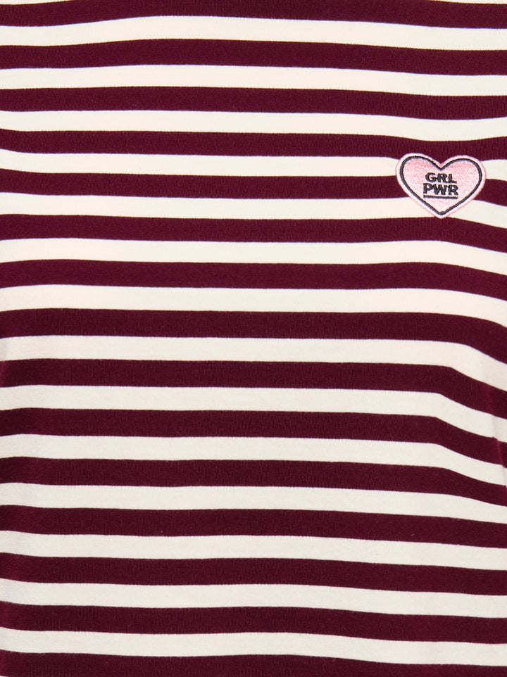 ONLLIVINA S/S O-NECK STRIPE TOP BOX, Fig/Cd + emb. grl pwr 177912011 Bild 3