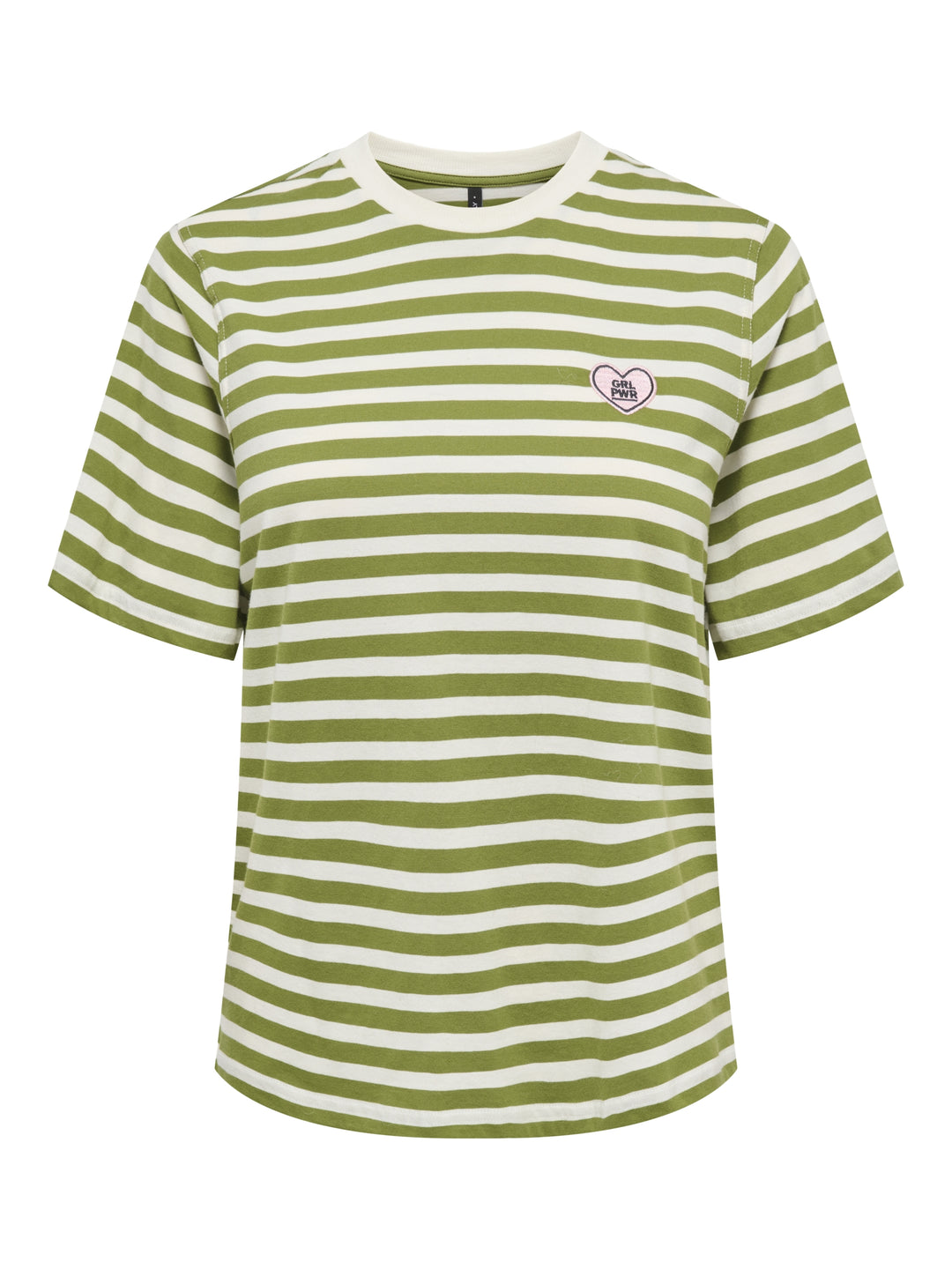 ONLLIVINA S/S O-NECK STRIPE TOP BOX, Cardamom Seed/Cd + emb. grl pwr 301962011 Bild 1
