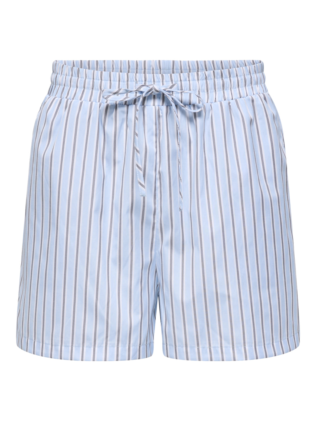 ONLLORIS STRIPED SHORTS WVN, Chambray Blue/W. Bright white + Bla 187358002 Bild 1