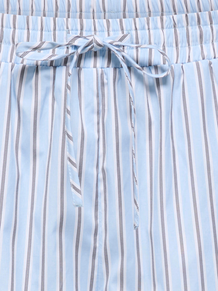 ONLLORIS STRIPED SHORTS WVN, Chambray Blue/W. Bright white + Bla 187358002 Bild 3