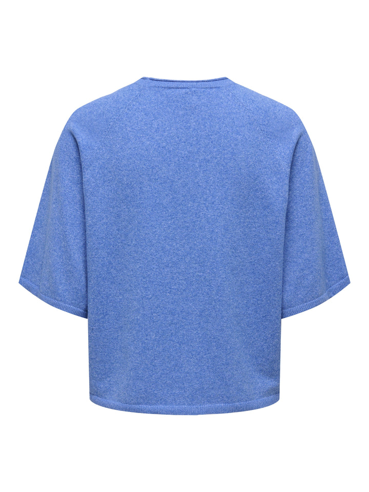 ONLLOYAL 2/4 O-NECK KNT NOOS, Ultramarine/Melange 177937001 Bild 2