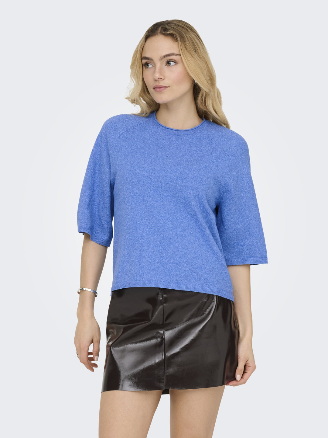 ONLLOYAL 2/4 O-NECK KNT NOOS, Ultramarine/Melange 177937001 Bild 5