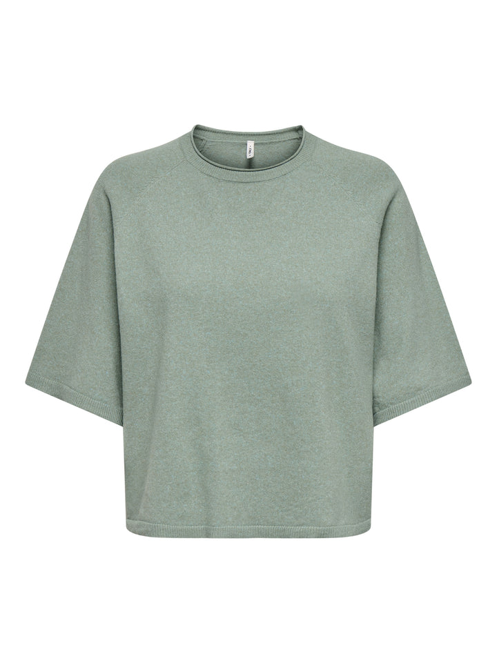 ONLLOYAL 2/4 O-NECK KNT NOOS, Chinois Green/Melange 190702001 Bild 1