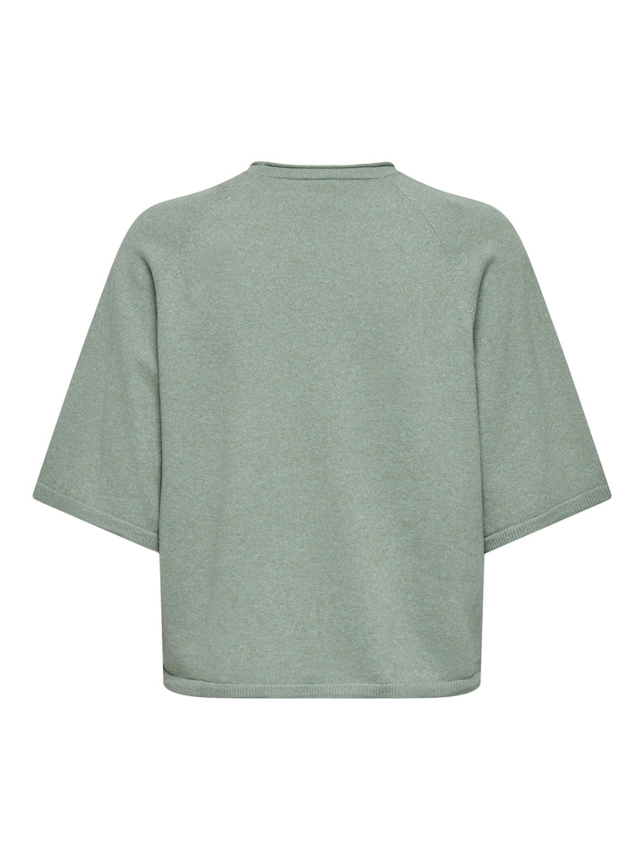 ONLLOYAL 2/4 O-NECK KNT NOOS, Chinois Green/Melange 190702001 Bild 2