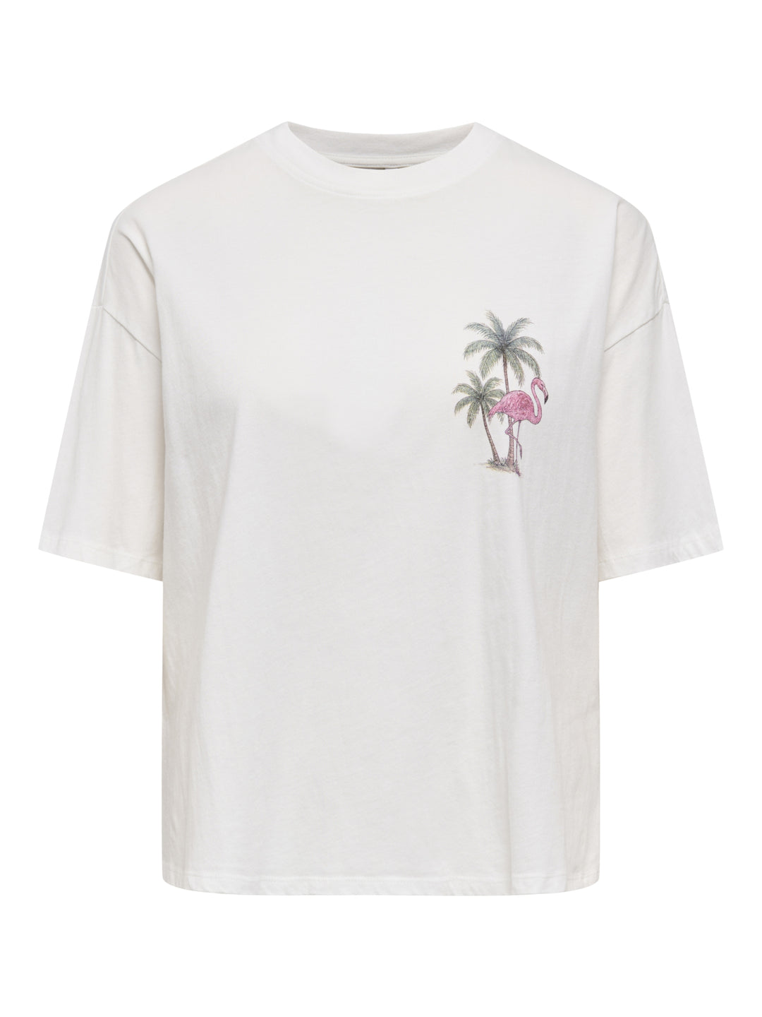 ONLLUCY BOXY S/S TOP JRS, Cloud Dancer/Pink sands beach 177922003 Bild 1