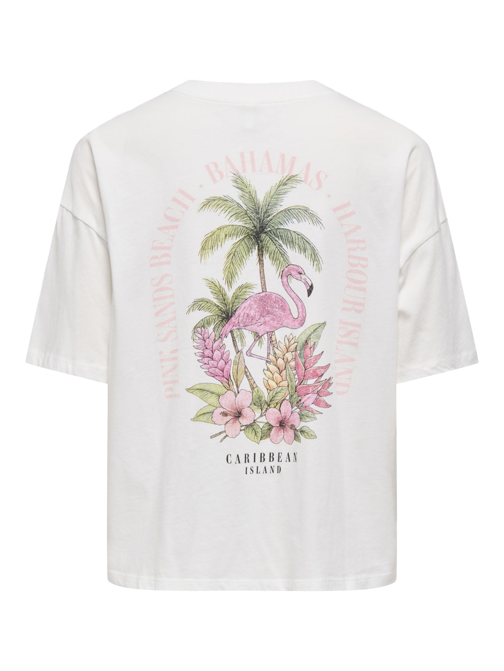 ONLLUCY BOXY S/S TOP JRS, Cloud Dancer/Pink sands beach 177922003 Bild 2