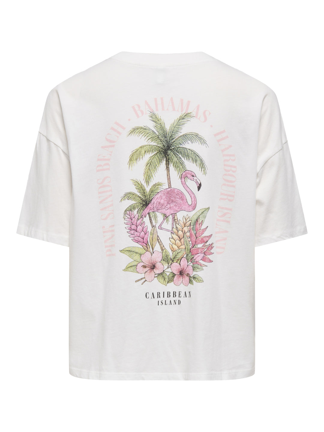 ONLLUCY BOXY S/S TOP JRS, Cloud Dancer/Pink sands beach 177922003 Bild 2