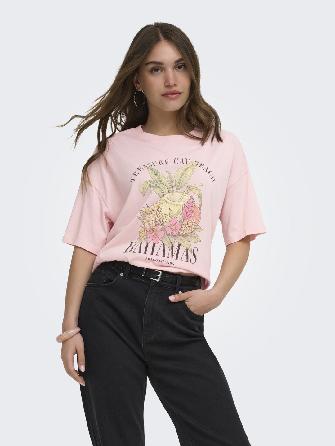 ONLLUCY BOXY S/S TOP JRS, Rosy Touch/Bahamas 305210002 Bild 4