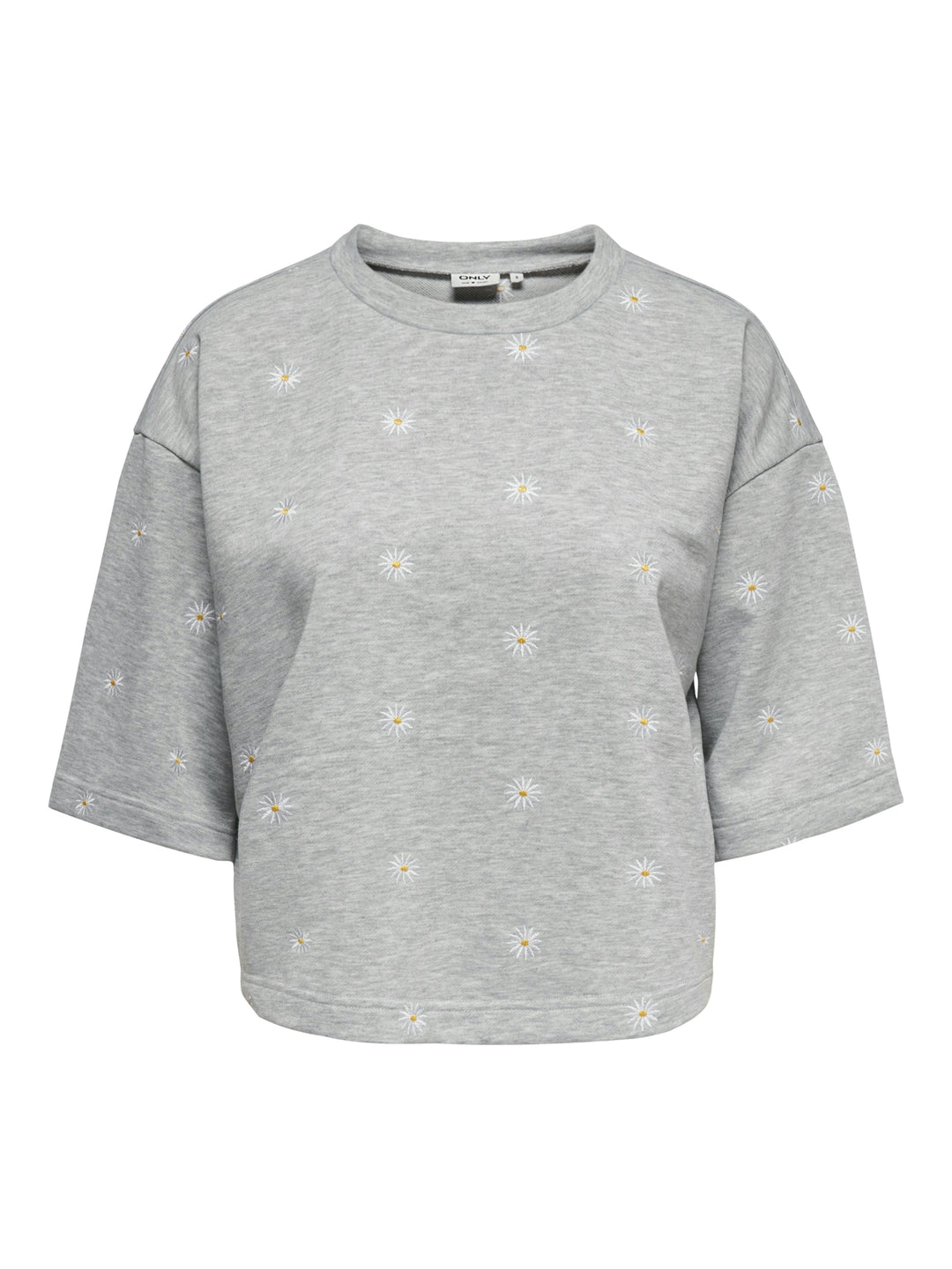 ONLLUNA 3/4 O-NECK UB SWT, Light Grey Melange/Small ditsy clou 179073001 Bild 1
