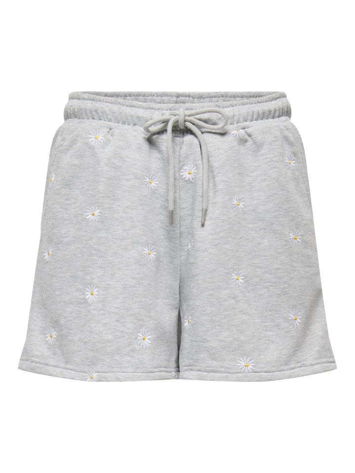 ONLLUNA BERMUDA SHORTS UB SWT, Light Grey Melange/Smal ditsy cloud 179073001 Bild 1