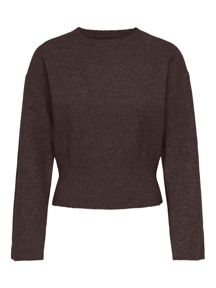 ONLMACEY LS O-NECK KNT, Coffee Bean/Melange 237375001 Bild 1