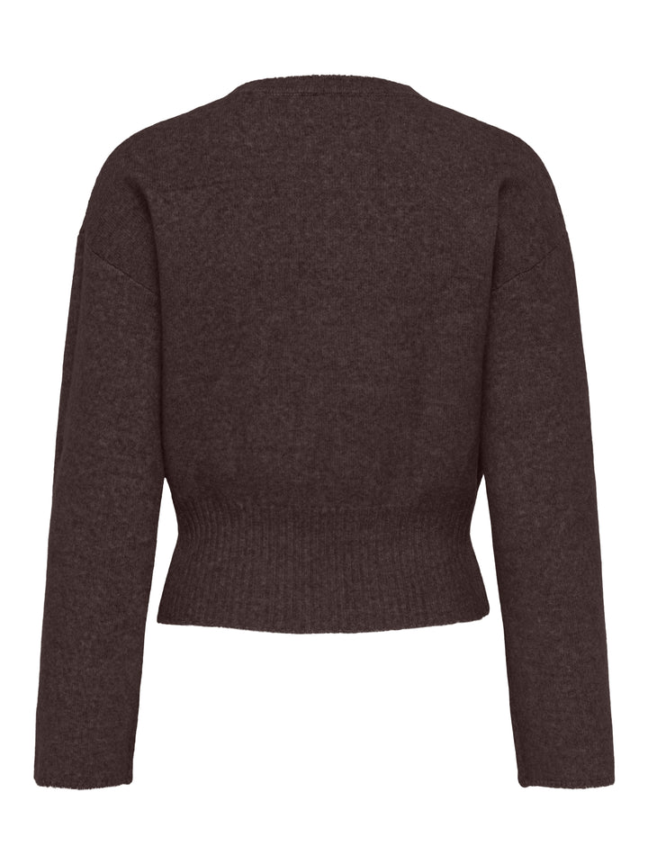 ONLMACEY LS O-NECK KNT, Coffee Bean/Melange 237375001 Bild 3