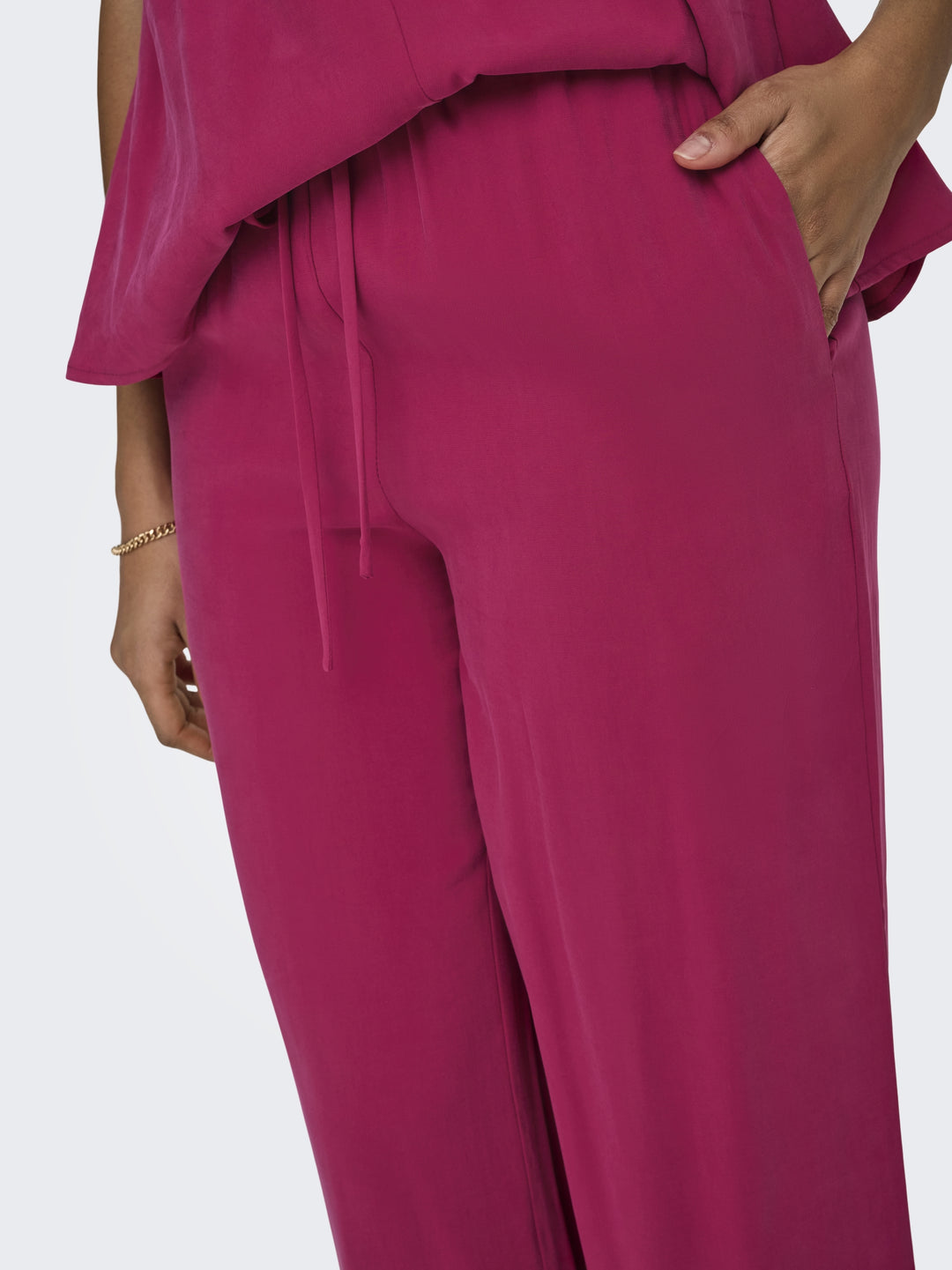ONLMADELI OAKLYN LONG PULL UP PANTS, Sangria 188638 Bild 7
