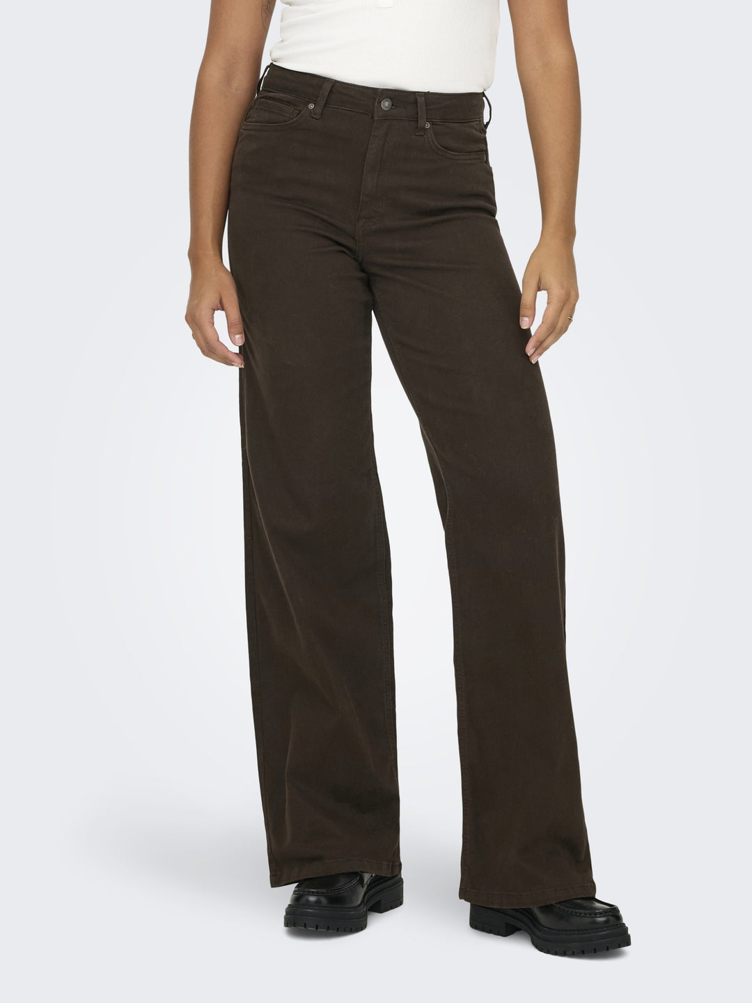 ONLMADISON BLUSH HW WIDE COLOR DNM, Dark Brown Denim 179676 Bild 4