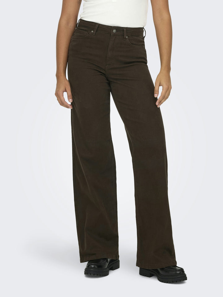 ONLMADISON BLUSH HW WIDE COLOR DNM, Dark Brown Denim 179676 Bild 4