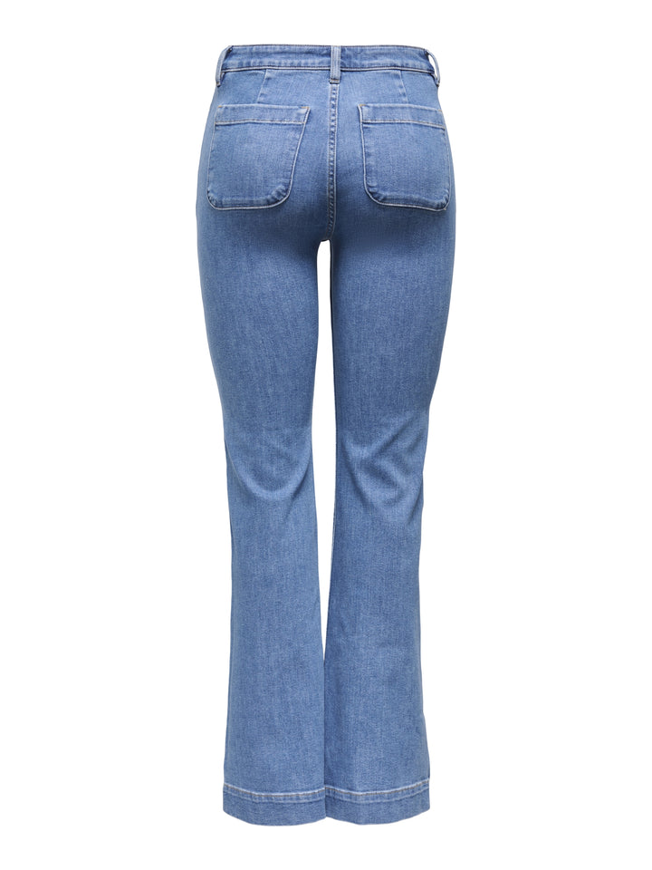 ONLMADISON HW POCKET FLARED DNM GEN, Light Blue Denim 177934 Bild 2