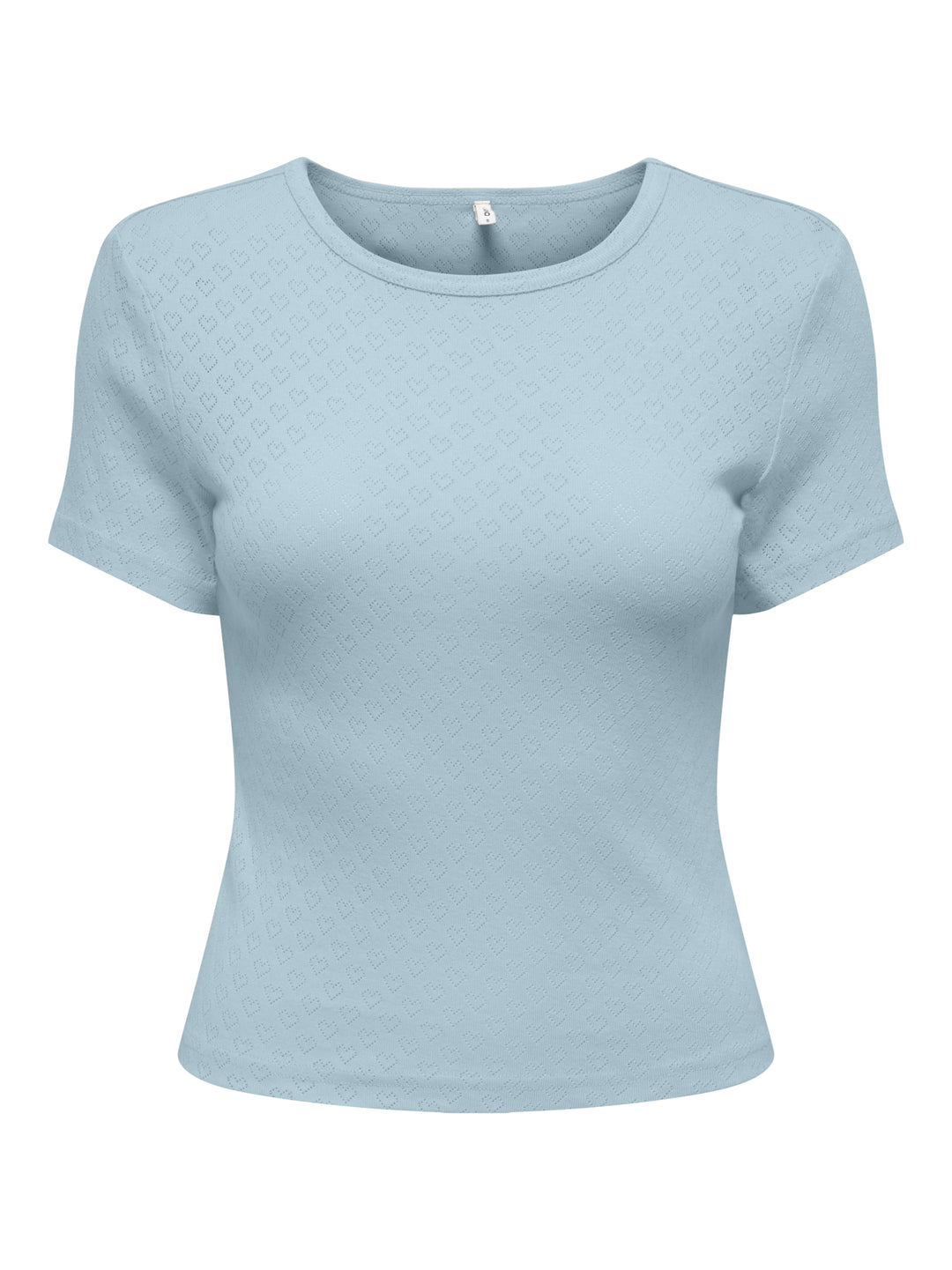 ONLMADISON S/S O-NECK BABY TEE JRS, Winter Sky/Heart pointelle 253196005 Bild 1