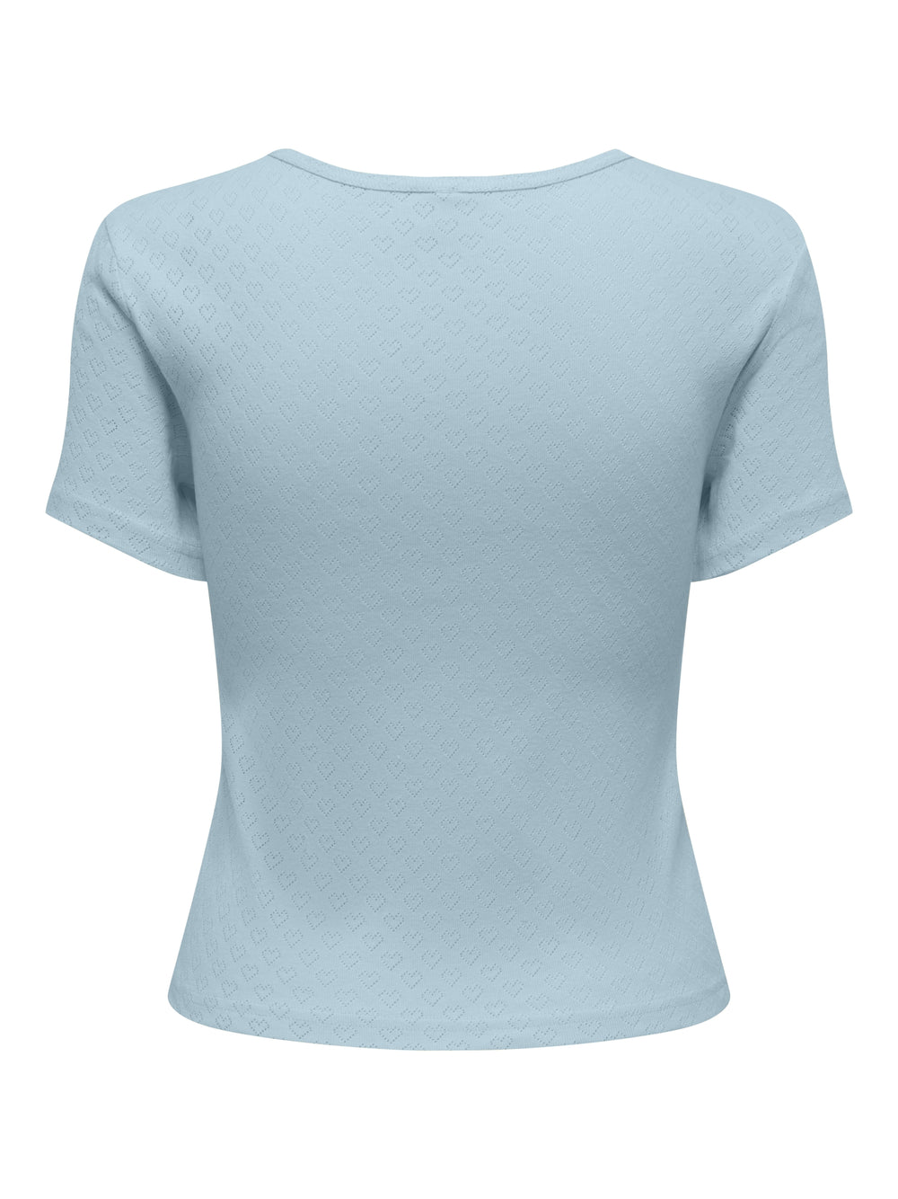 ONLMADISON S/S O-NECK BABY TEE JRS, Winter Sky/Heart pointelle 253196005 Bild 2