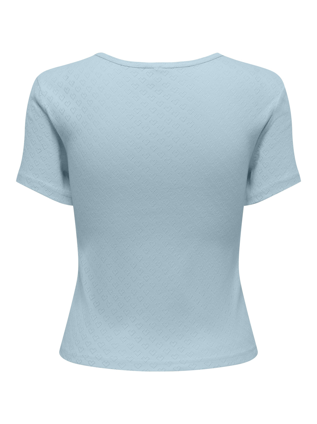ONLMADISON S/S O-NECK BABY TEE JRS, Winter Sky/Heart pointelle 253196005 Bild 2