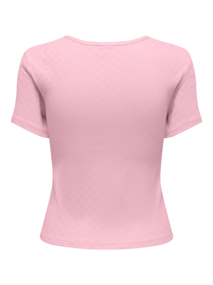 ONLMADISON S/S O-NECK BABY TEE JRS, Romance Rose/Heart pointelle 305041005 Bild 2