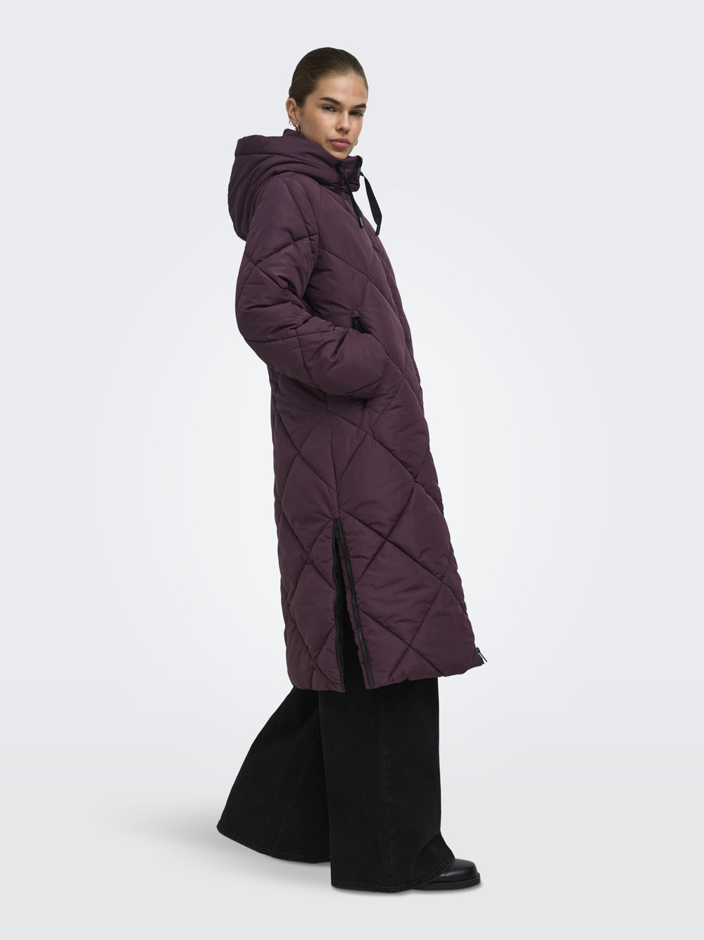 ONLMAGGI LONG HOOD PUFFER CC OTW, Fudge 184723 Bild 2