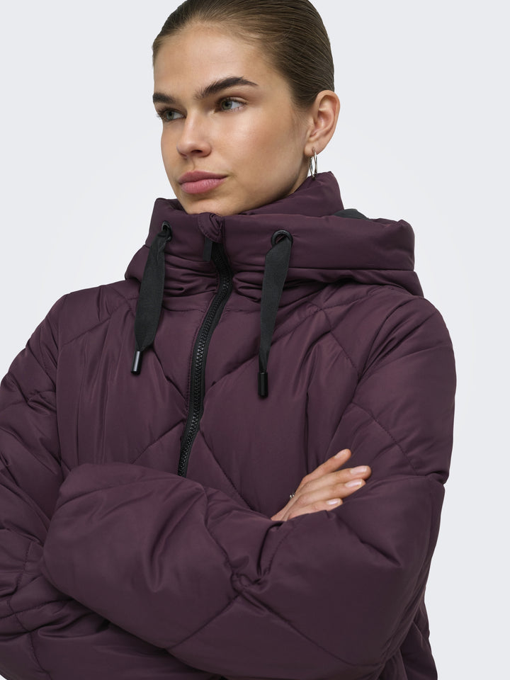 ONLMAGGI LONG HOOD PUFFER CC OTW, Fudge 184723 Bild 4