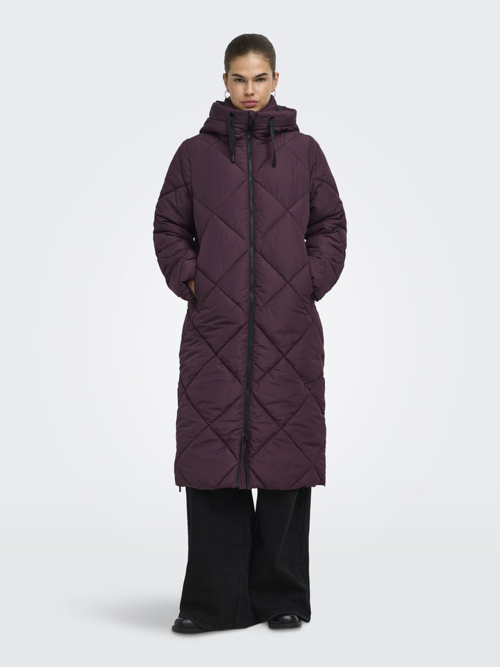 ONLMAGGI LONG HOOD PUFFER CC OTW, Fudge 184723 Bild 5