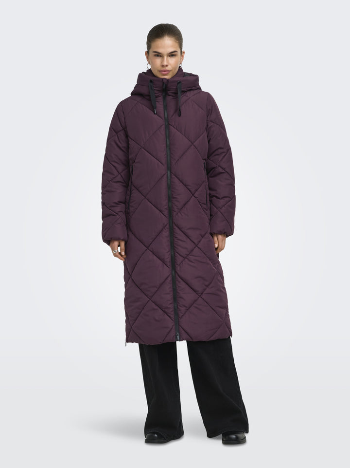 ONLMAGGI LONG HOOD PUFFER CC OTW, Fudge 184723 Bild 7