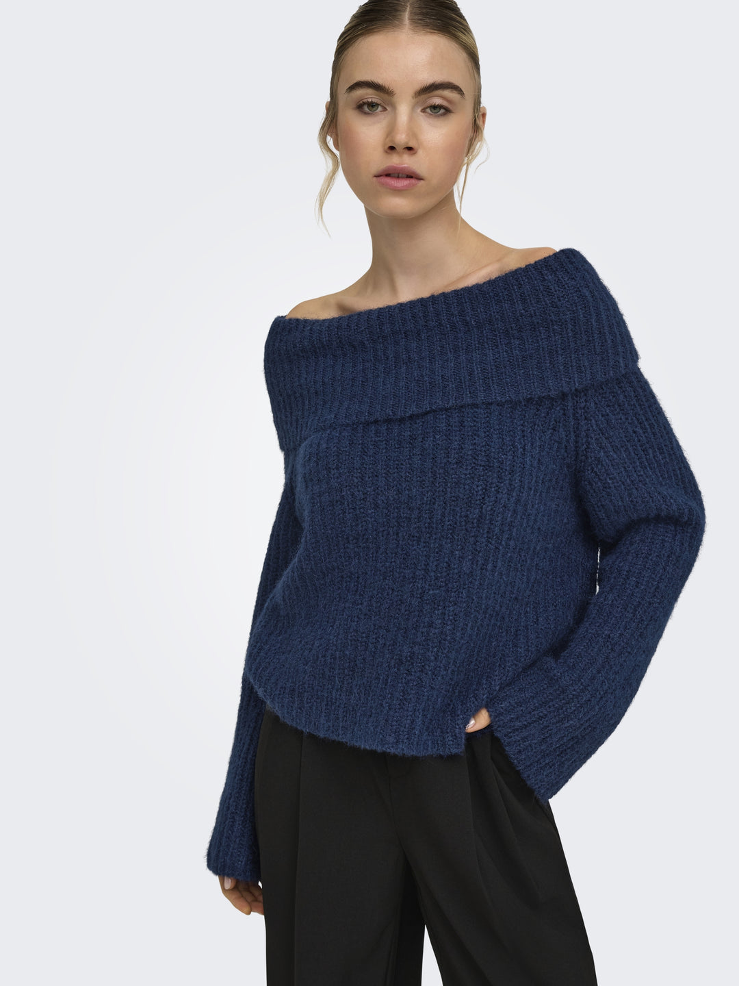 ONLMAGGIE LS OFF SHOULDER KNT, Night Sky 194962 Bild 6