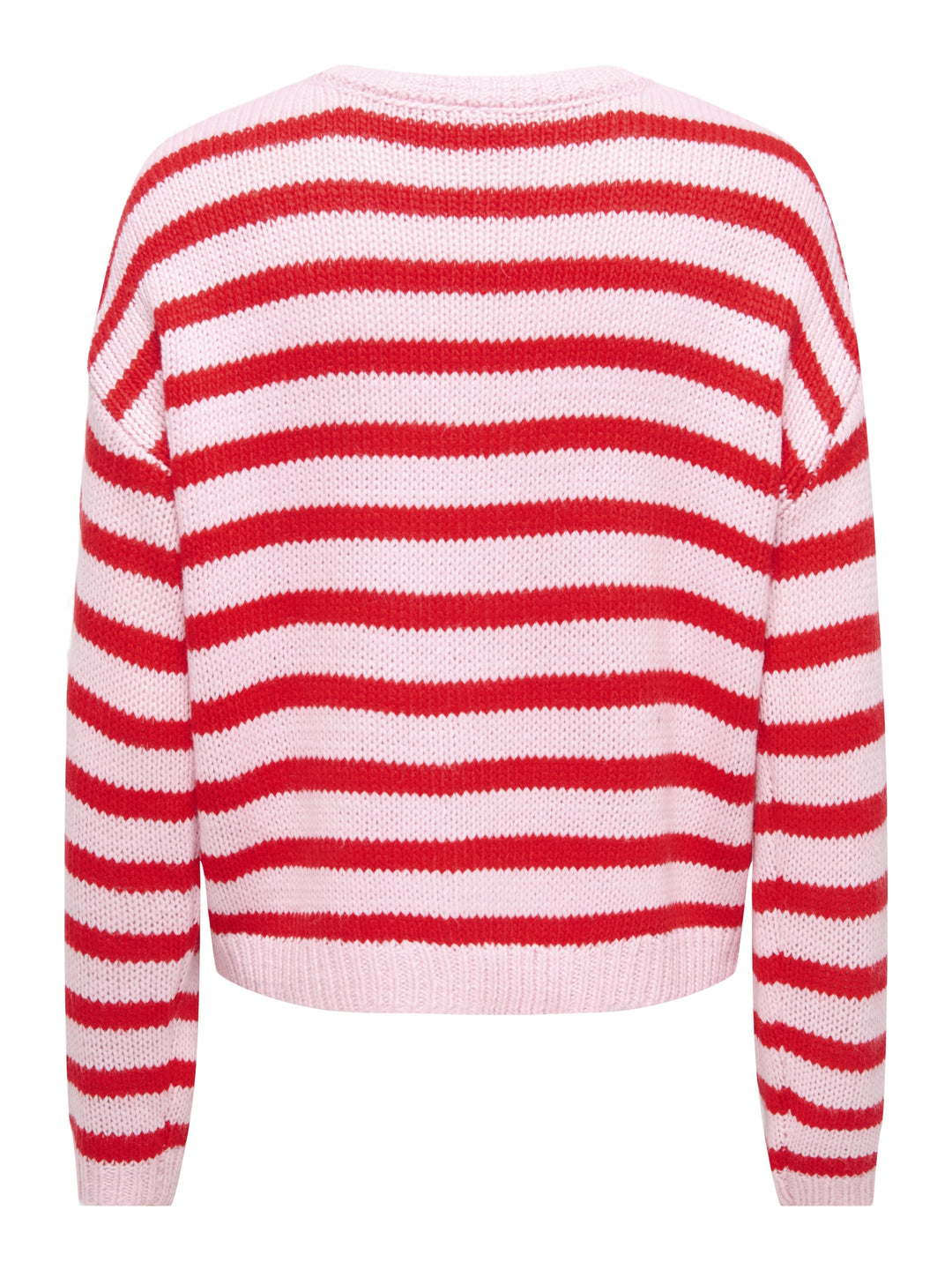 ONLMAILEY LS DETAIL O-NECK CARDI CS, Orchid Pink/High Risk Red/Heart/Sil 223684004 Bild 3
