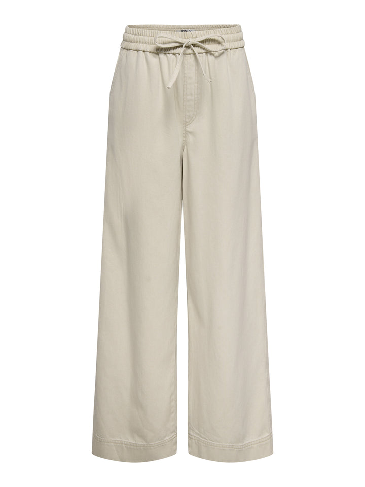 ONLMAISA HW PULL-UP WIDE PANT PNT, Oatmeal 177935 Bild 1