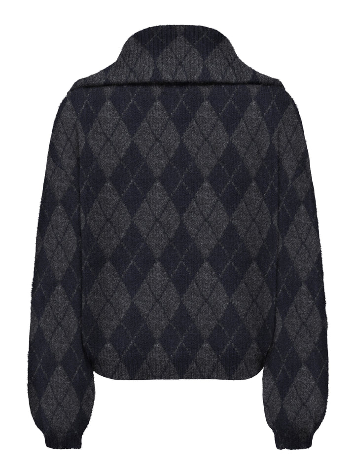 ONLMAROON LS ZIP COLLAR CARDIGAN KN, Night Sky/Mel/DGM 194962008 Bild 2