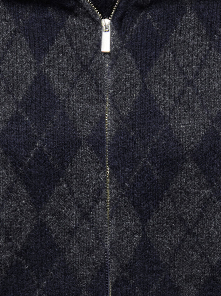 ONLMAROON LS ZIP COLLAR CARDIGAN KN, Night Sky/Mel/DGM 194962008 Bild 3
