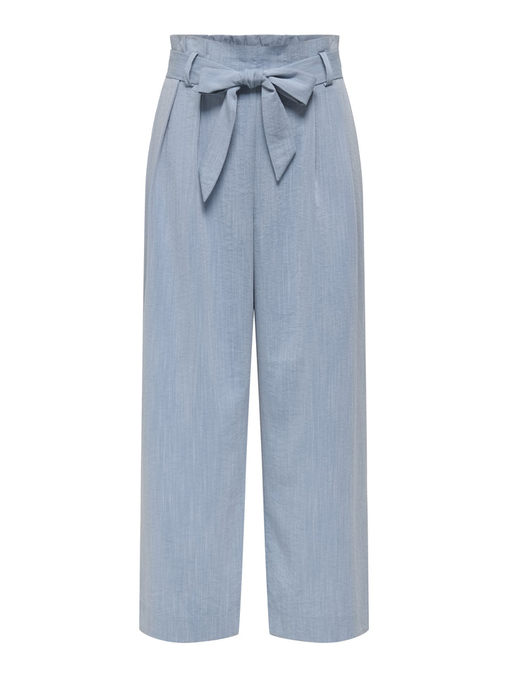 ONLMARSA SOLID PAPERBAG PANT WVN NO, Faded Denim/MELANGE 179686001 Bild 1