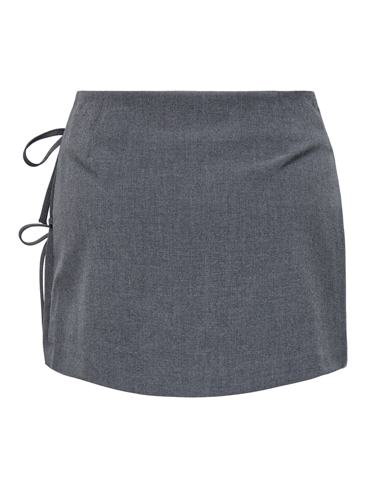 ONLMELANIE MW PLEAT TIE SKORT TLR, Dark Grey Melange 179074 Bild 2