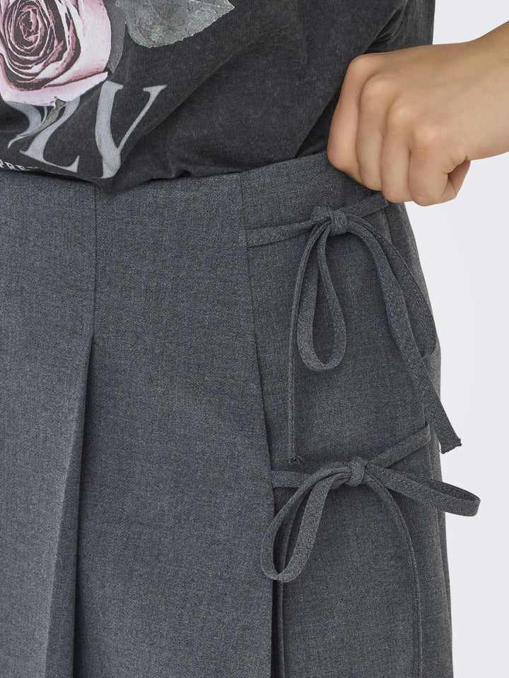 ONLMELANIE MW PLEAT TIE SKORT TLR, Dark Grey Melange 179074 Bild 7