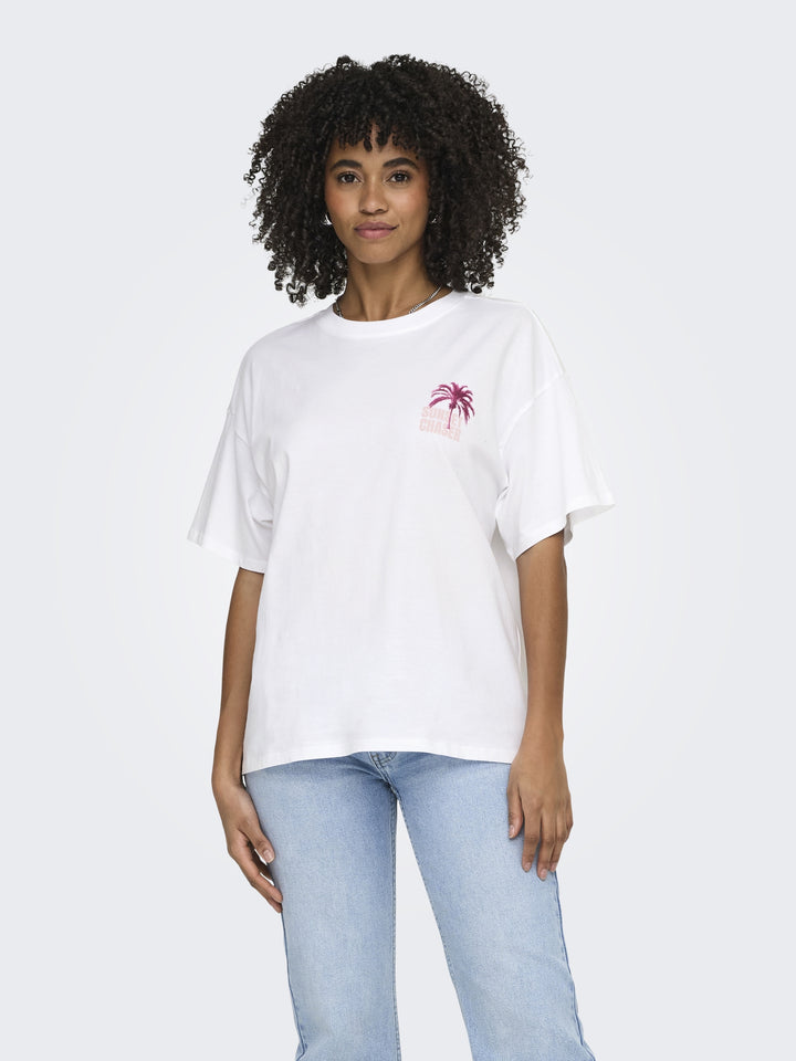 ONLMILA S/S PRINT BOX JRS, Bright White/Mila road trip back + 190858008 Bild 4