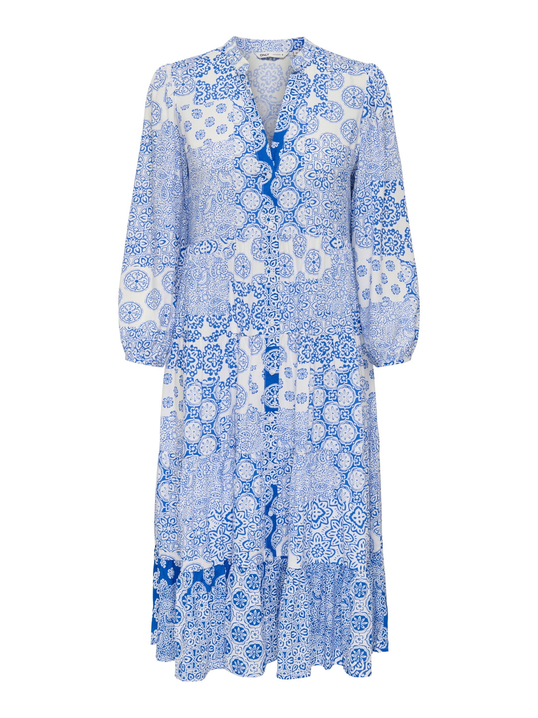 ONLMILANA 7/8 DRESS WVN NOOS, Princess Blue/MIX GRAPHIC 219550010 Bild 1